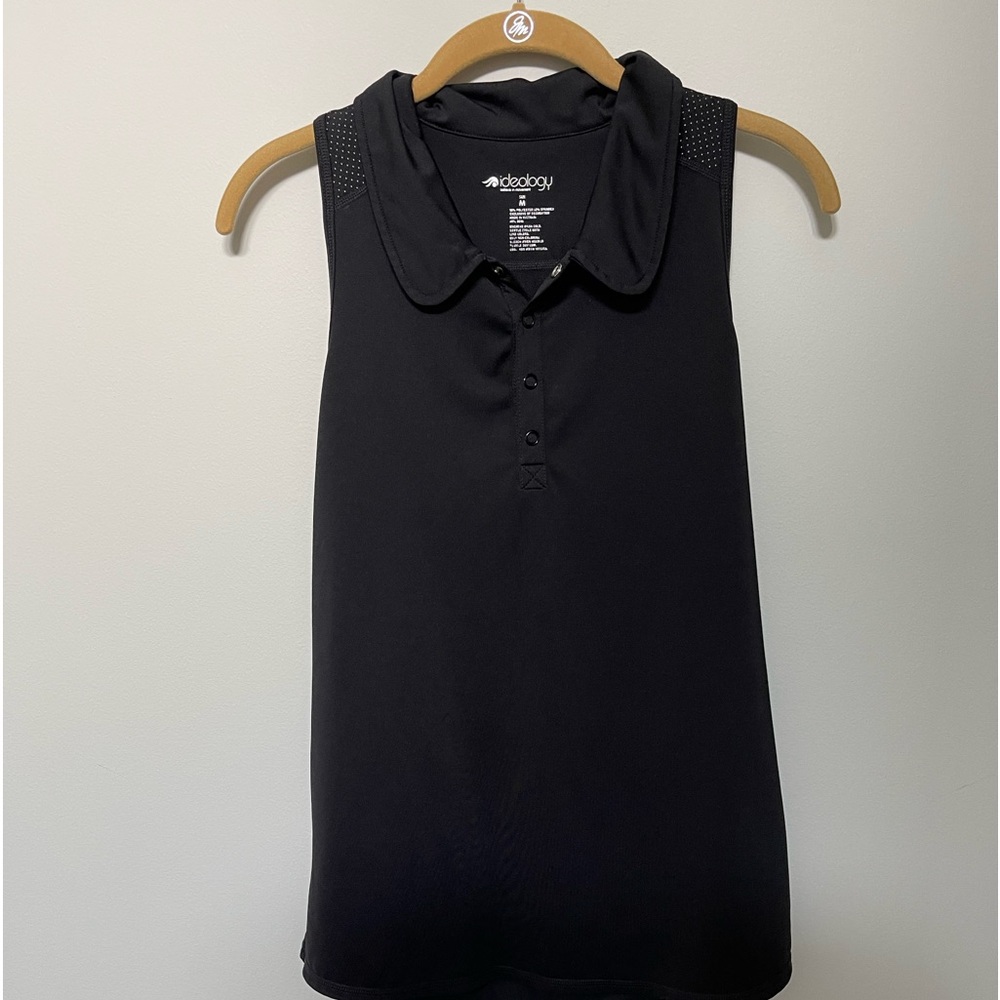 Black work out top